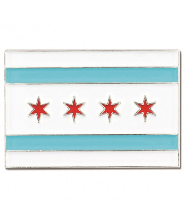 PinMarts Rectangle Chicago Enamel Lapel