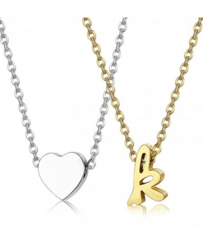 LOYALLOOK Stainless Necklace Alphabet extender