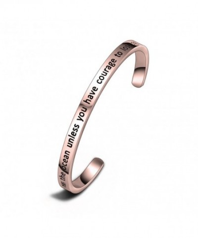 WUSUANED Inspirational Messaged Bracelet courage