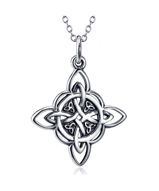 Sterling Triquetra Trinity Pendant Necklace