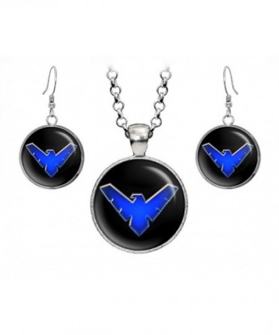 Nightwing Necklace Pendant Earrings Presents