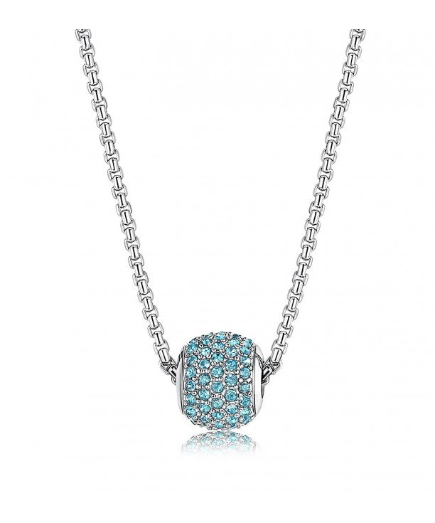 LOYALLOOK Stainless Steel Birthstone Necklace