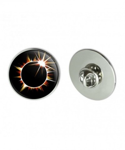 Total Solar Eclipse Painted Pinback
