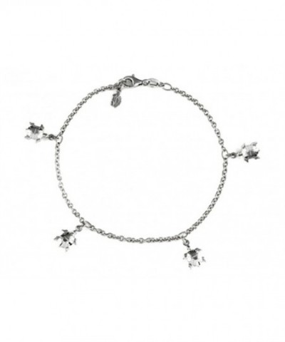 Finejewelers Inches Turtles Bracelet Sterling