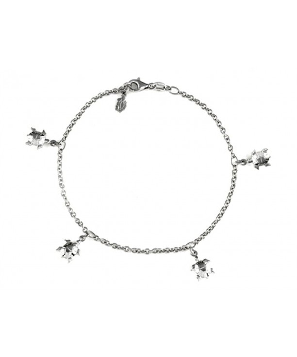Finejewelers Inches Turtles Bracelet Sterling