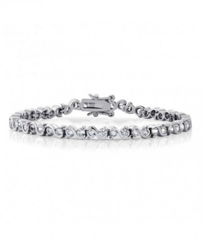 Stunning Round Zirconia Tennis Bracelet