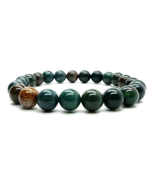 Bloodstone Bracelet 20 Stretch Crystal