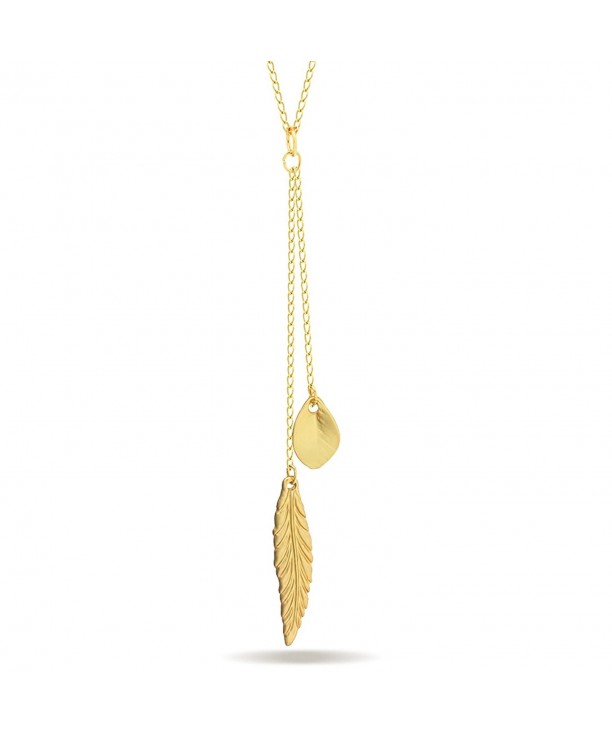 Elegant Necklace Feather Pendant Jewelry