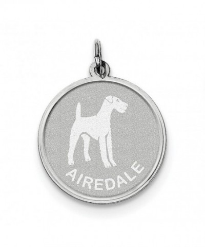 Birthday Sterling Silver Airedale Charm