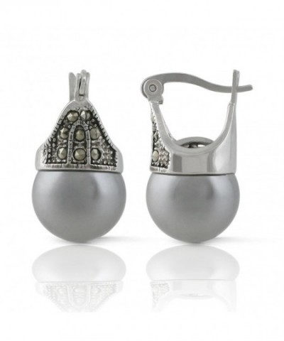 JanKuo Jewelry Simulated Marcasite Earrings