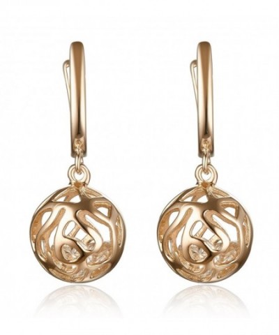 Lanfeny Sterling Earrings Filigree Zirconia