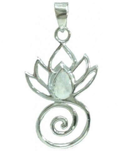 Flower Pendant Sterling Silver Moonstone