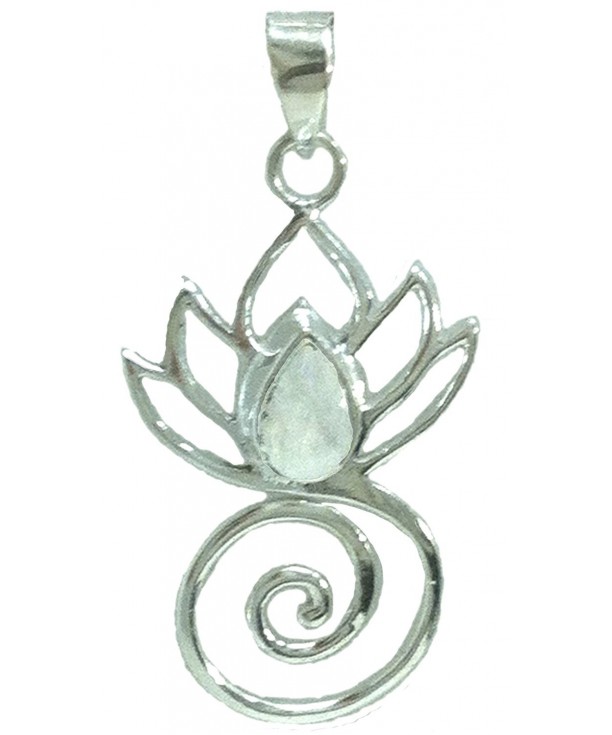 Flower Pendant Sterling Silver Moonstone