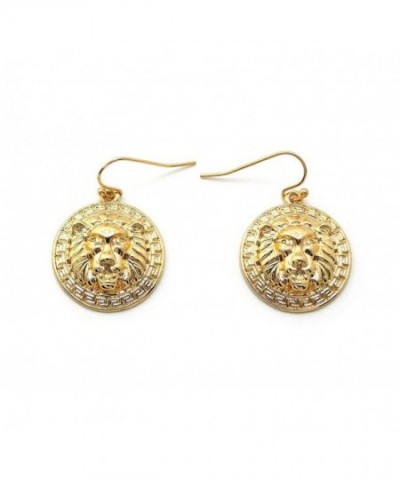 Celebrity Style Charm Earrings Gold Tone