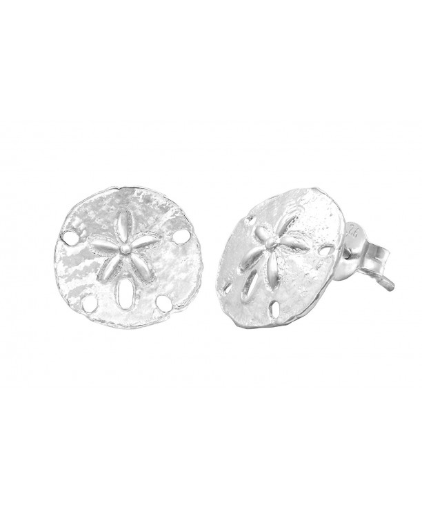 Sterling Silver Sand Dollar Earrings