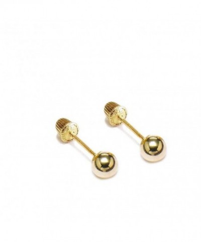 Womens Yellow Earrings Screw Diameter