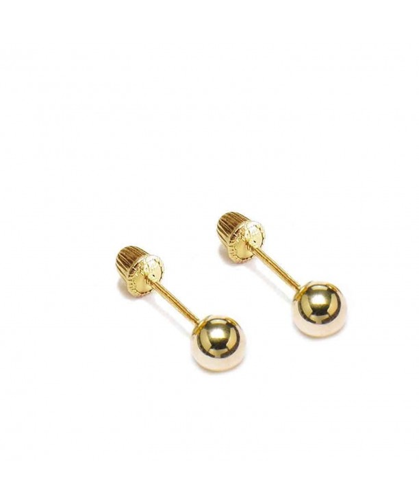 Womens Yellow Earrings Screw Diameter