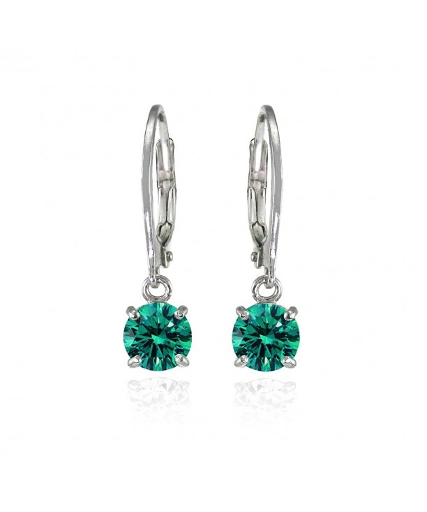 Sterling Leverback Earrings Swarovski Crystals