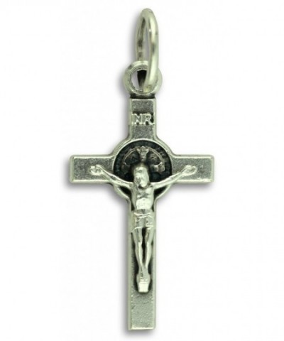 Benedict 2 sided Die cast Italian Crucifix