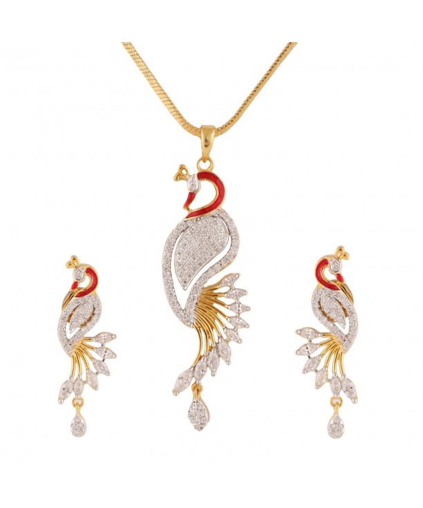 Swasti Jewels Peacock Traditional Earrings