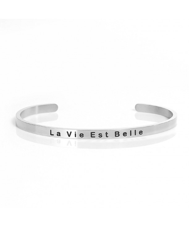 Stainless Life Beautiful Positive Bracelet