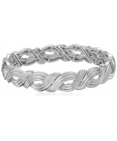 Napier Chains Silver Tone Stretch Bracelet