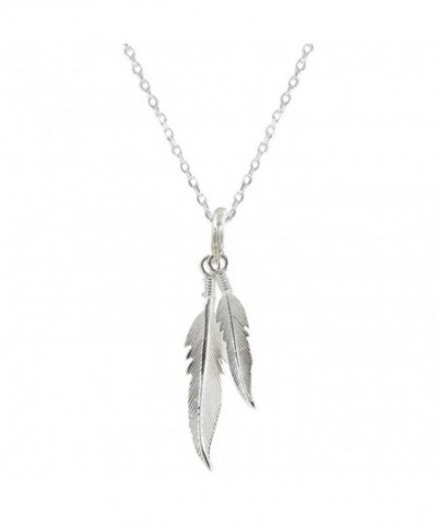 Poulettes Jewels Sterling Necklace Feathers