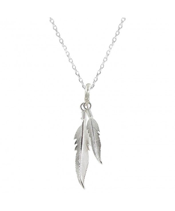 Poulettes Jewels Sterling Necklace Feathers