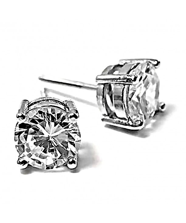 Candi Brilliant Screw Back Earrings Sterling