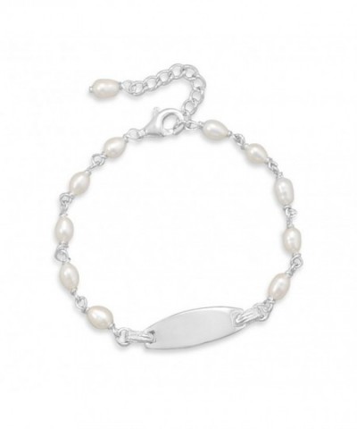 Cultured Freshwater Bracelet Sterling Engraving