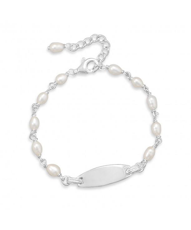 Cultured Freshwater Bracelet Sterling Engraving