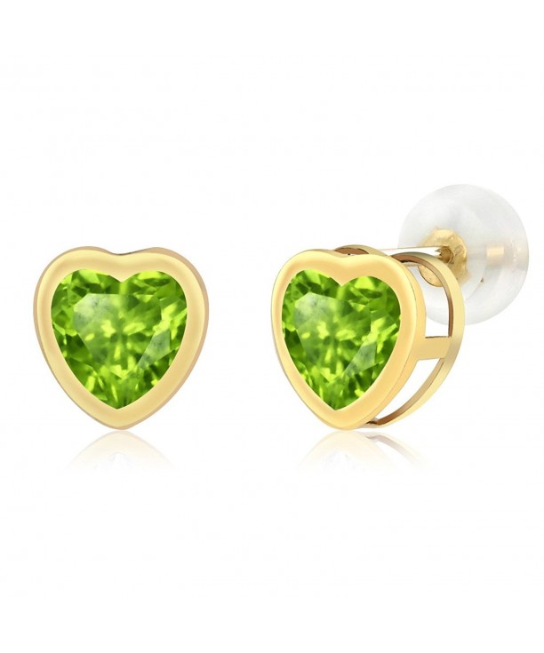 Peridot Yellow Gemstone Birthstone Earrings