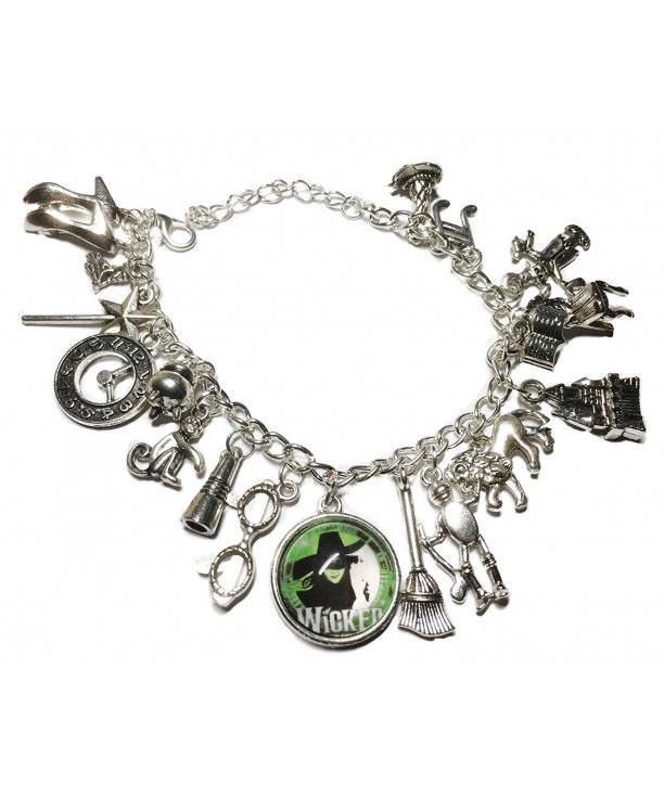 Wicked Musical Themed Silvertone Bracelet