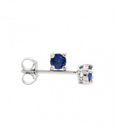 Sterling Silver Zirconia Sapphire Earrings