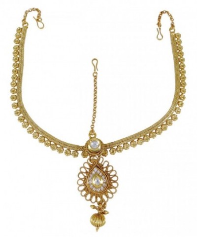 Banithani Traditional Goldtone Forehead Jewelry