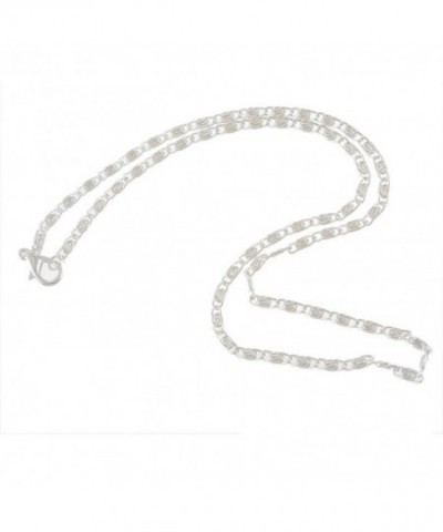 Souarts Silver Color Chain Necklace