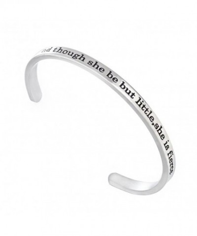 Stainless though little Inspirational Bracelet