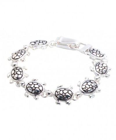 Silver tone Turtle Bracelet Jewelry Nexus