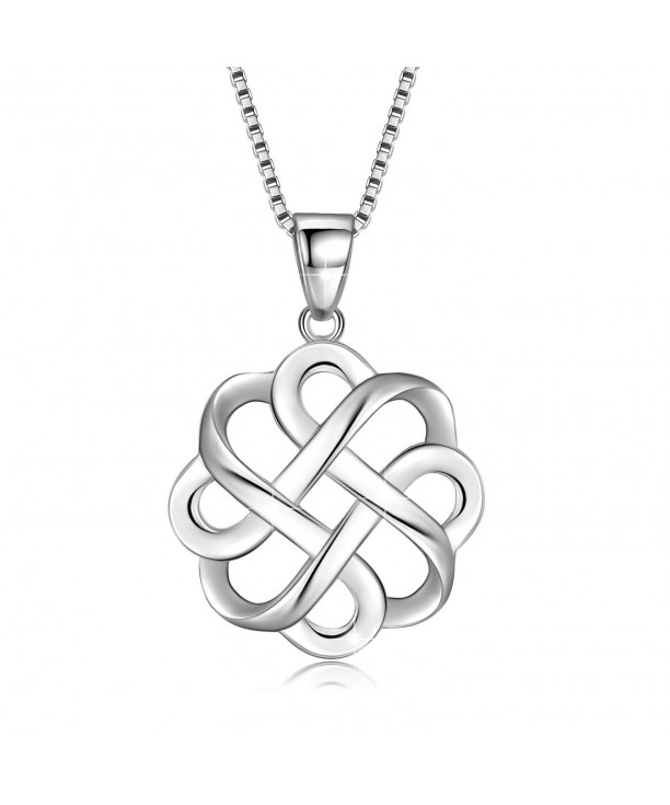 JUFU Sterling Polished Pendant Necklace