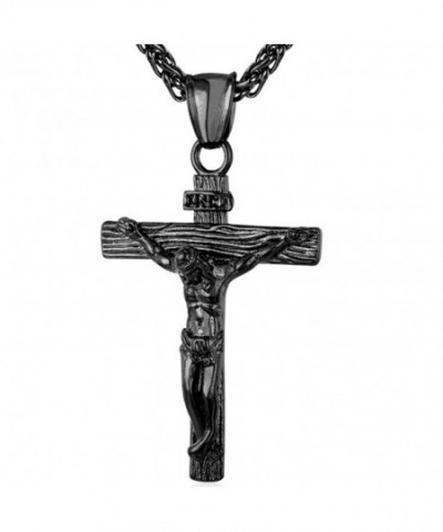 Catholic Christian Stainless Necklace Crucifix