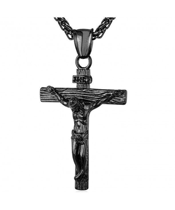 Catholic Christian Stainless Necklace Crucifix