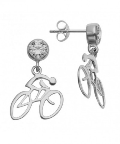 Sterling Silver Dangle Earrings Crystal