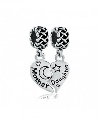 LovelyJewelry Heart Mother Daughter Butterfly