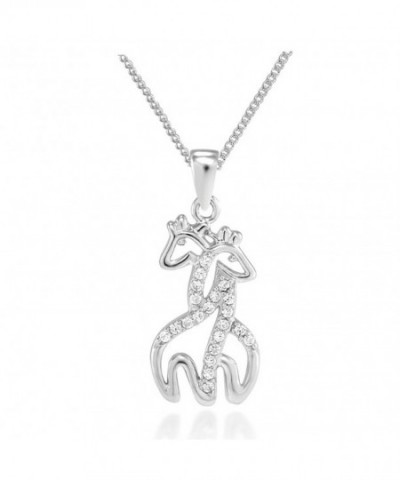 Sterling Simulated Zirconia Hugging Necklace