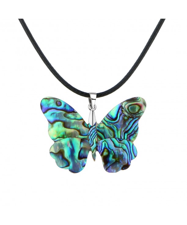 Monily Butterfly Abalone Necklace Neckalce