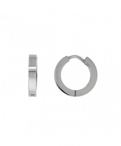 Stainless Huggie Earrings Square diameter