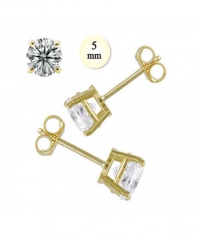 Crazy2Shop Yellow Simulated Diamond Earring