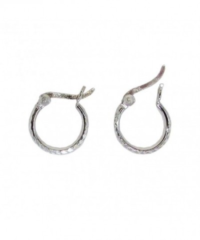 Sterling Silver Diamond Click down Earrings