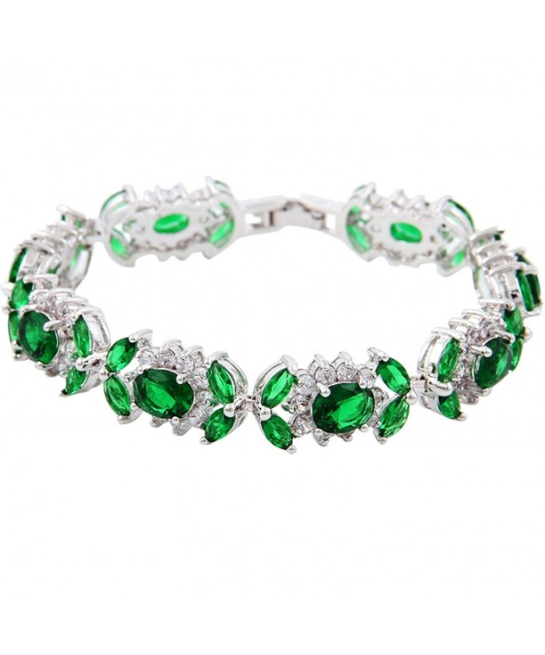 Marquise Tennis Bridal Wedding Bracelet