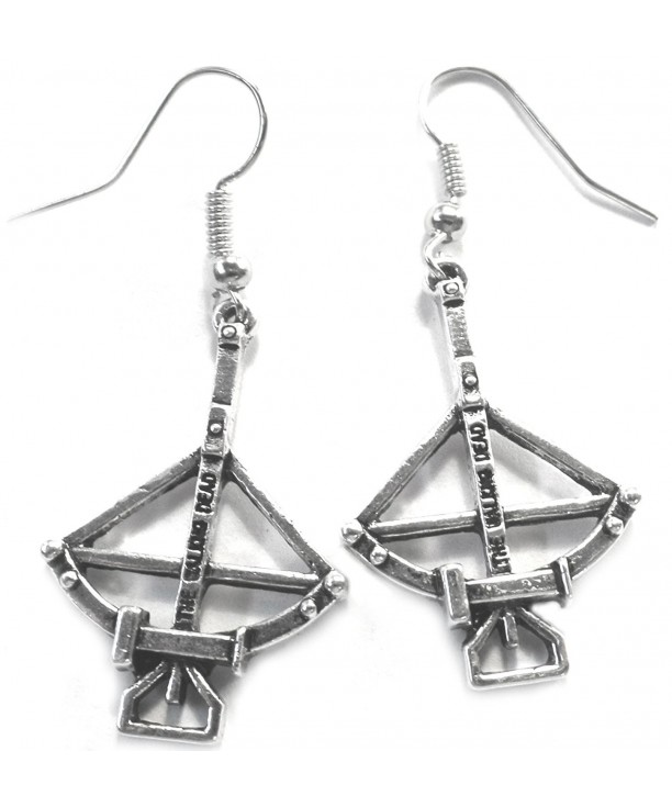 Walking Replica Crossbow Dangle Earrings